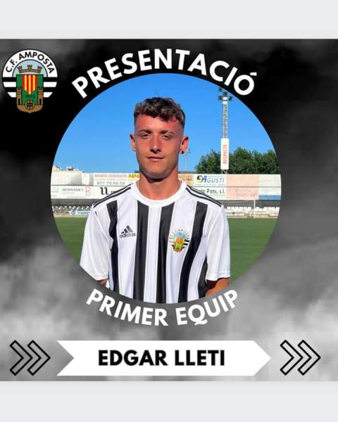 COMUNIAT OFICIAL: Incorporació al primer equip del juvenil EDGAR LLETÍ